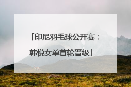 印尼羽毛球公开赛：韩悦女单首轮晋级