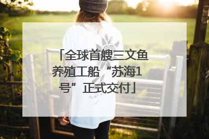 全球首艘三文鱼养殖工船“苏海1号”正式交付