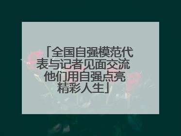 全国自强模范代表与记者见面交流 他们用自强点亮精彩人生