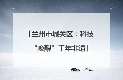 兰州市城关区：科技“唤醒”千年非遗