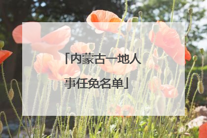 内蒙古一地人事任免名单