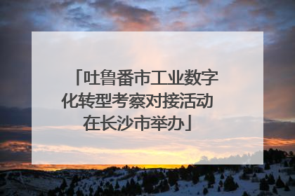 吐鲁番市工业数字化转型考察对接活动在长沙市举办