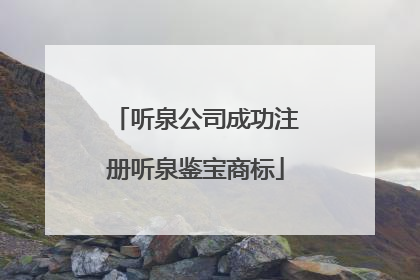 听泉公司成功注册听泉鉴宝商标