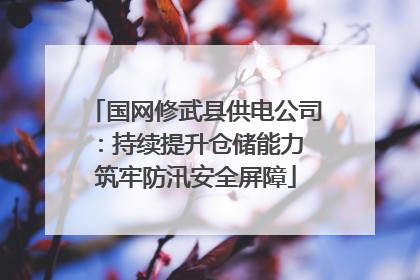 国网修武县供电公司：持续提升仓储能力 筑牢防汛安全屏障