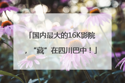 国内最大的16K影院，“藏”在四川巴中！