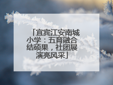 宜宾江安南城小学：五育融合结硕果，社团展演亮风采