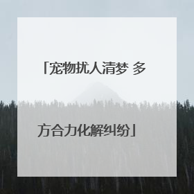 宠物扰人清梦 多方合力化解纠纷