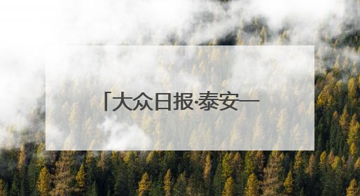 大众日报·泰安一周：泰安港“三改二”2000吨大船可通江达海上头版，泰安房产服务改革经验全省推广