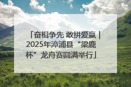 奋楫争先 敢拼爱赢｜2025年漳浦县“梁鹿杯”龙舟赛圆满举行