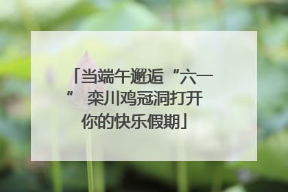 当端午邂逅“六一” 栾川鸡冠洞打开你的快乐假期
