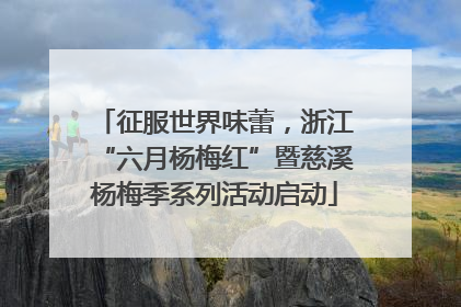 征服世界味蕾，浙江“六月杨梅红”暨慈溪杨梅季系列活动启动