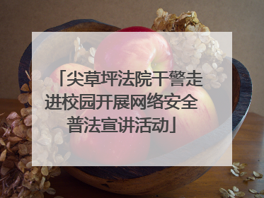 尖草坪法院干警走进校园开展网络安全普法宣讲活动