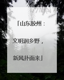 山东胶州：文明润乡野，新风扑面来