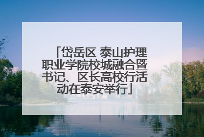 岱岳区 泰山护理职业学院校城融合暨书记、区长高校行活动在泰安举行