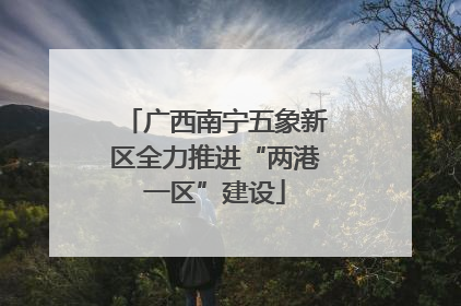 广西南宁五象新区全力推进“两港一区”建设