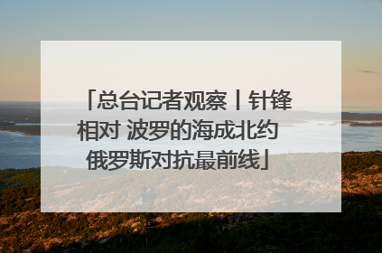 总台记者观察丨针锋相对 波罗的海成北约俄罗斯对抗最前线