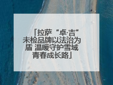 拉萨“卓·吉”未检品牌以法治为盾 温暖守护雪域青春成长路
