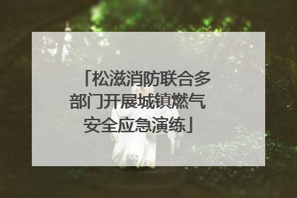 松滋消防联合多部门开展城镇燃气安全应急演练