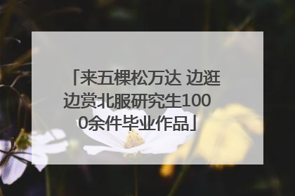 来五棵松万达 边逛边赏北服研究生1000余件毕业作品