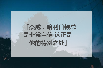 杰威：哈利伯顿总是非常自信 这正是他的特别之处