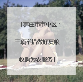 枣庄市市中区：三项举措做好夏粮收购为农服务