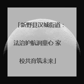 新野县汉城街道：法治护航润童心 家校共育筑未来