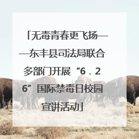无毒青春更飞扬——东丰县司法局联合多部门开展“6．26”国际禁毒日校园宣讲活动