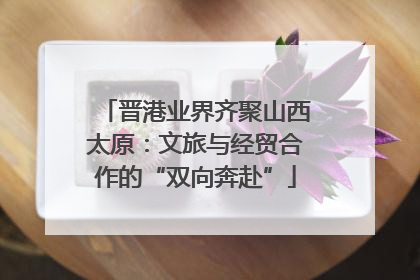 晋港业界齐聚山西太原：文旅与经贸合作的“双向奔赴”