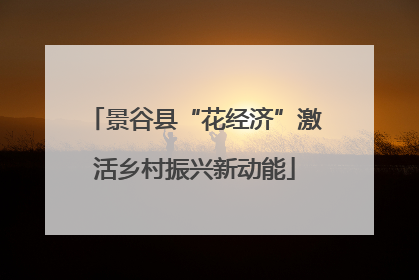 景谷县“花经济”激活乡村振兴新动能