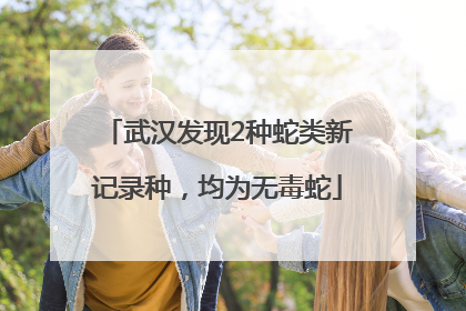 武汉发现2种蛇类新记录种，均为无毒蛇