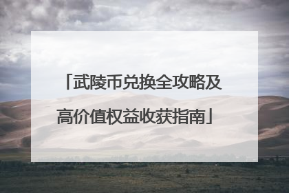 武陵币兑换全攻略及高价值权益收获指南
