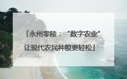 永州零陵：“数字农业”让现代农民种粮更轻松