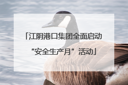 江阴港口集团全面启动“安全生产月”活动