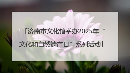 济南市文化馆举办2025年“文化和自然遗产日”系列活动