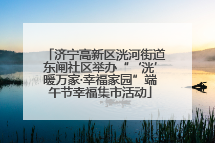 济宁高新区洸河街道东闸社区举办“‘洸’暖万家·幸福家园”端午节幸福集市活动
