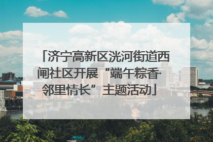 济宁高新区洸河街道西闸社区开展“端午粽香·邻里情长”主题活动