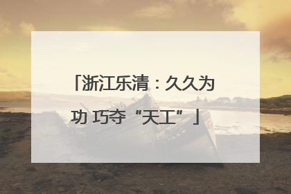浙江乐清：久久为功 巧夺“天工”