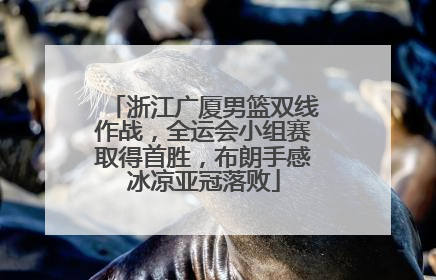 浙江广厦男篮双线作战，全运会小组赛取得首胜，布朗手感冰凉亚冠落败
