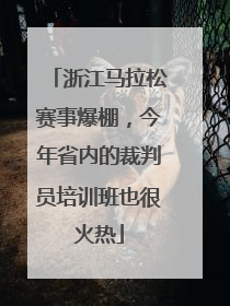 浙江马拉松赛事爆棚，今年省内的裁判员培训班也很火热