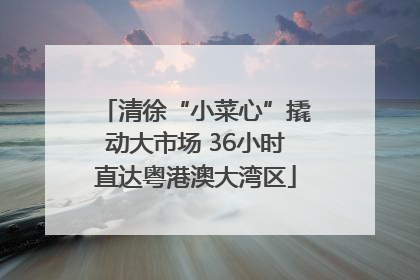 清徐“小菜心”撬动大市场 36小时直达粤港澳大湾区