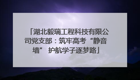 湖北毅瑞工程科技有限公司党支部：筑牢高考“静音墙” 护航学子逐梦路