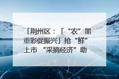 荆州区：「“农”墨重彩促振兴」抢“鲜”上市 “采摘经济”助农“甜蜜增收”