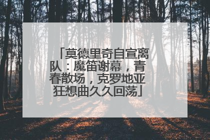 莫德里奇自宣离队：魔笛谢幕，青春散场，克罗地亚狂想曲久久回荡
