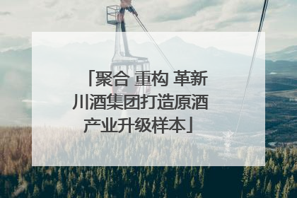 聚合 重构 革新 川酒集团打造原酒产业升级样本