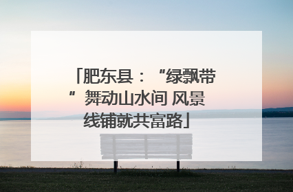 肥东县：“绿飘带”舞动山水间 风景线铺就共富路
