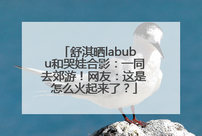 舒淇晒labubu和哭娃合影：一同去郊游！网友：这是怎么火起来了？