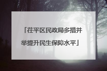 茌平区民政局多措并举提升民生保障水平