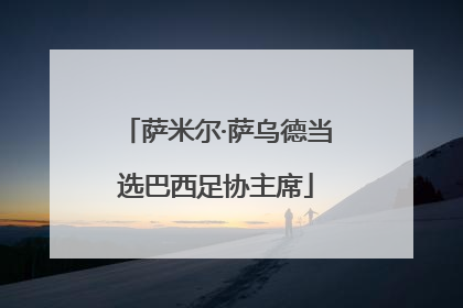 萨米尔·萨乌德当选巴西足协主席
