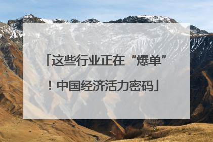 这些行业正在“爆单”！中国经济活力密码