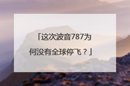 这次波音787为何没有全球停飞？